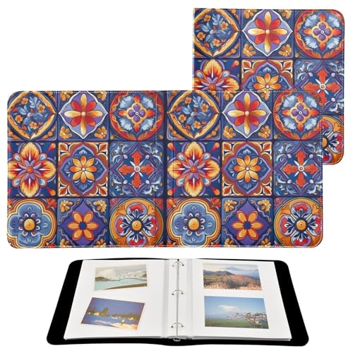 Álbum de fotos Scrapbook adhesivo con tapa de cuero PU, 40 páginas, tamaño 11.8 x 11.2 pulgadas miniatura 2