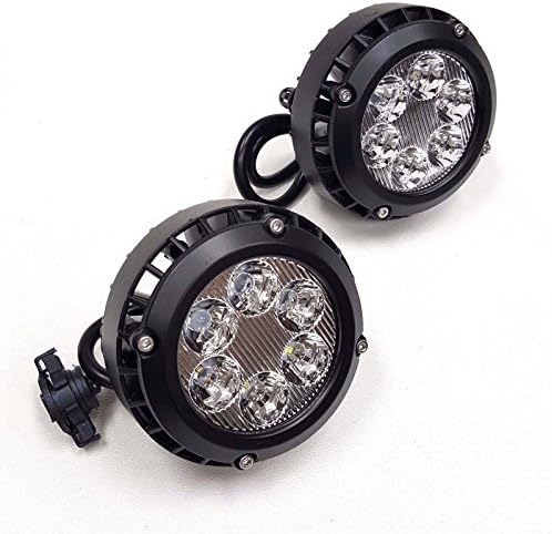 LEDIN For 2007-2014 Yukon Avalanche Tahoe Suburban LED Clear Lens Fog Driving Lights Lamps Pair