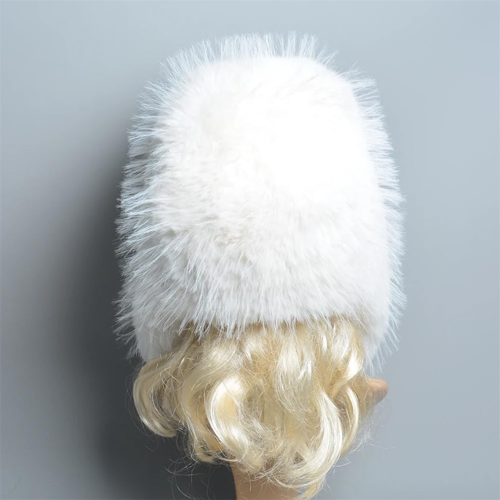 Women Trooper Cap Mens Fluffy Hat Russian Ushanka Earflap Warm Caps Winter Snow Ski Hats