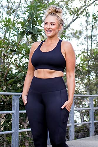 Hi Clasmix Leggings plus size para mulheres 1X-4X-4X-cintura alta controle de barriga não transparen