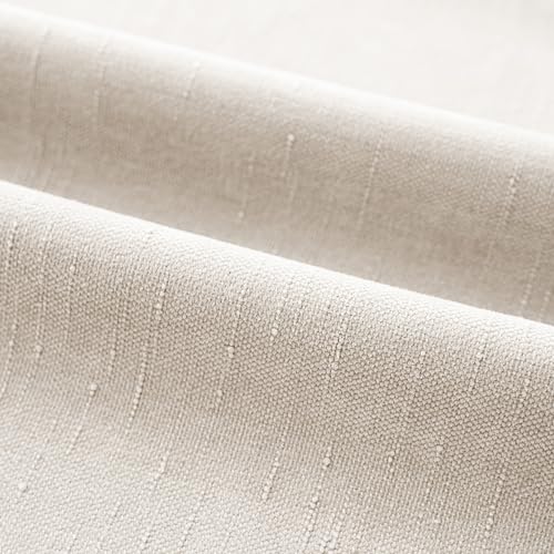 Image of Foindtower Pack of 2 Soft Textured Throw Decorative Pillow Covers Square Accent Solid Cushion Cover Cozy Farmhouse Pillow Case with Zipper for Couch Sofa Bedroom Living Room 20x20 Inch, Light Beige