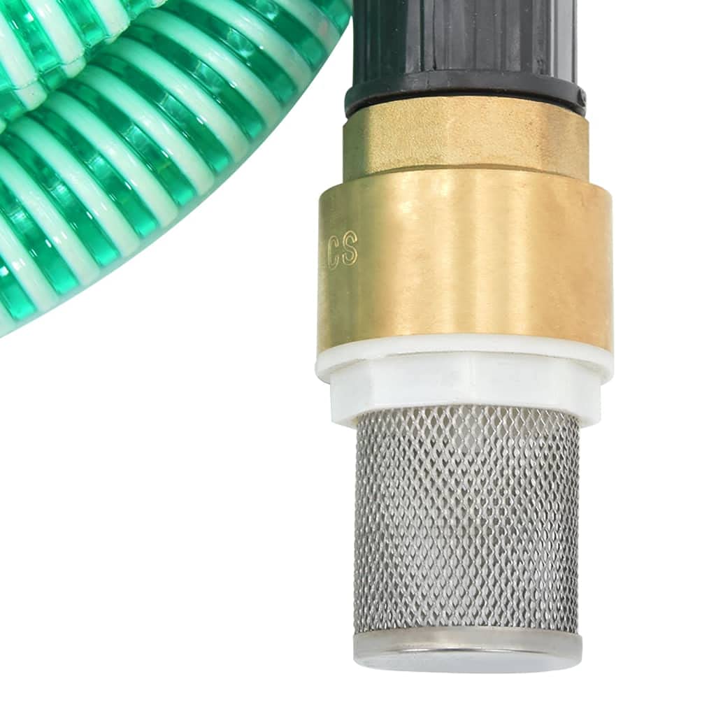 Home & Garden-Suction - Manguera de succión con conectores de latón, color verde, 2,8 cm, 7 m, PVC, elección de muebles
