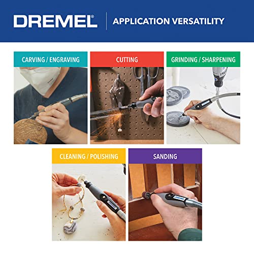 Dremel Flex Shaft Rotary Tool Attachment With Comfort Grip And 36” Long Cable - Engraver, Polisher, And Mini Sander- Ideal For Detail Metal Engraving, Wood Carving, And Jewelry Polishing , 225-02 , Grey #TOP3