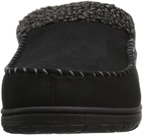 Dearfoams Mens Memory Foam Slipper (XLarge 13-14, Black) | Image 1