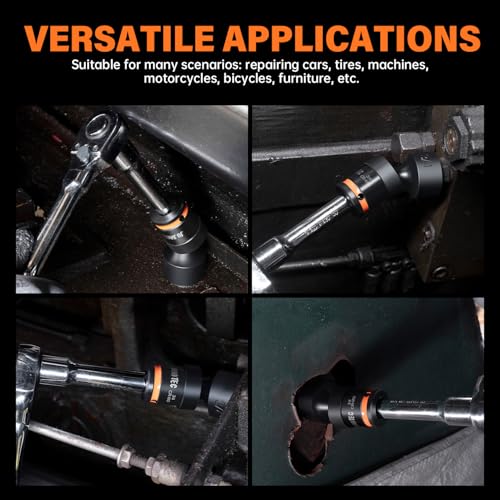 Image of 7pc 3 /8 inch Drive Impact Universal Swivel Socket Set
