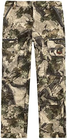 Mossy Oak Men's Standard Sherpa Fleece Lined Camo Hunting Pants, Terra Gila, Large