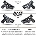 Maxx Carry Inside The Waistband Leather Holster Fits Beretta 92FS Series. IWB Holster with Clip Conceal Carry., Black, Right Hand Draw.