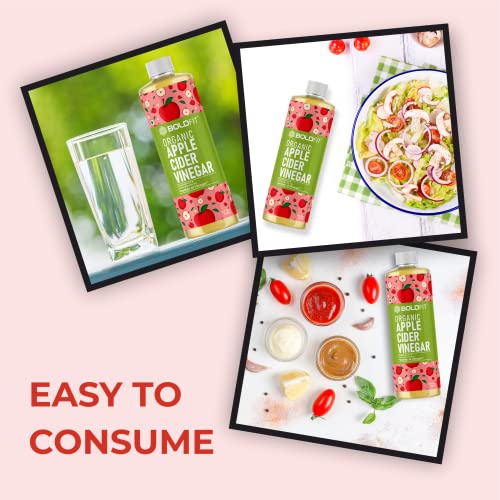 Boldfit Organic Apple Cider Vinegar with Mother Vinegar 500ml - ACV Apple Cider Vinegar Organic Raw from Himalaya - 500ml - Image 7