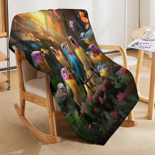 Couverture oiseau chaude et douce pour calmer les frissons - 7