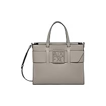 Armani Exchange Borsa per la spesa da donna, Susie, tone on tone, marrone, taglia unica