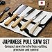 KAKURI Mini Japanese Pull Saw Set with Carrying Case - Ryoba Double Edge 5
