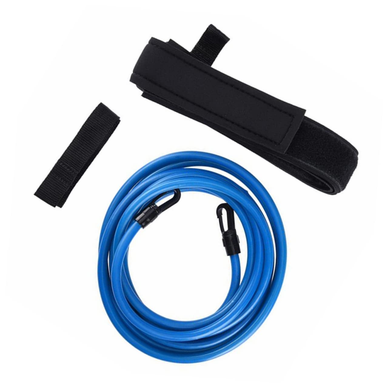 Happyyami Portable Swimming Resistance Belt Set Elastic Ropes Swim Training Equipment for Pool Fitness Tools for Adults Boys and Girls