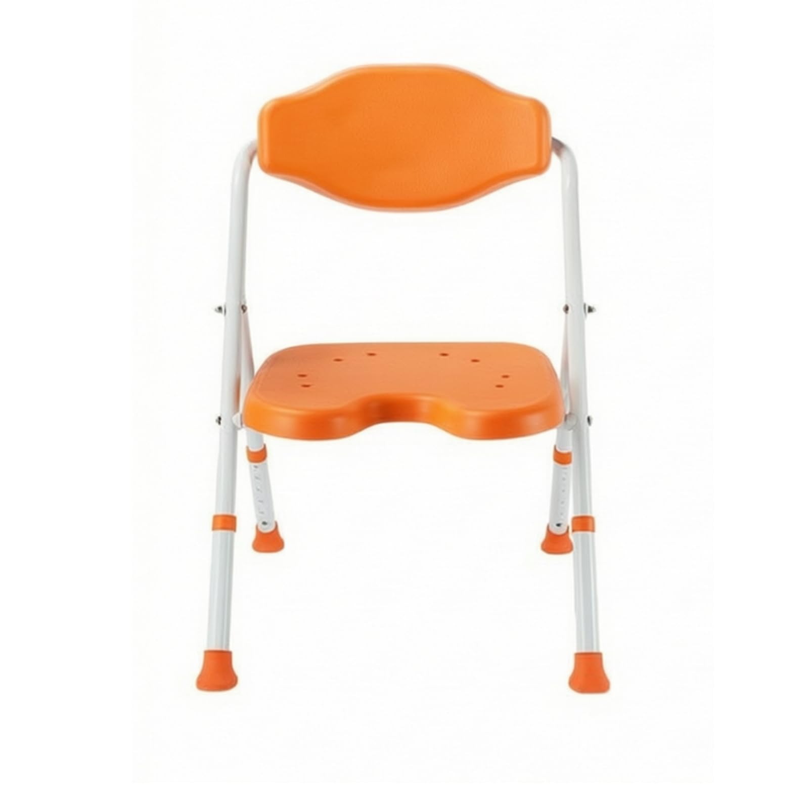 perfeclan Asiento de para Baño Silla Banco Taburete con Respaldo Plegable Marco Resistente de Aleación de Aluminio con Pies Antideslizantes y Asiento, YC745A