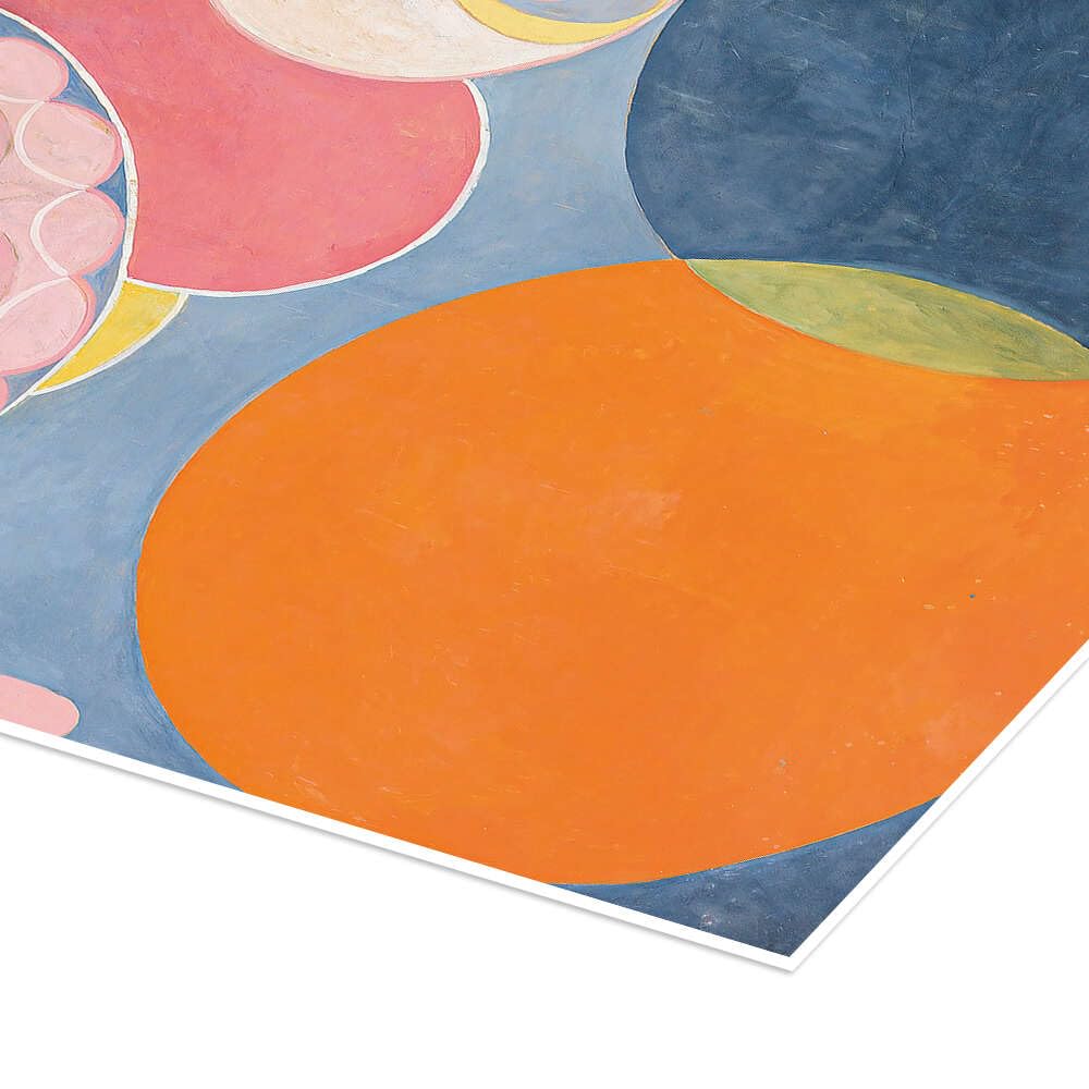 Posterlounge I dieci più grandi, n. 2, infanzia Poster | 100 x 130 cm di Hilma af Klint Blu Quadri Decorazione per pareti