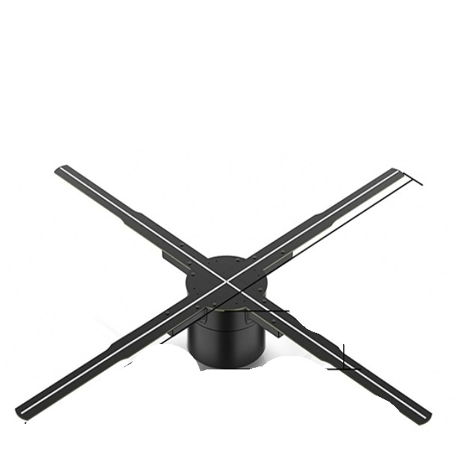 65/42CM 3D Hologram Projector Fan Advertising Display Logo Light Led Sign Holographic Lamp Projectors Christmas Party Supplies(65cm)