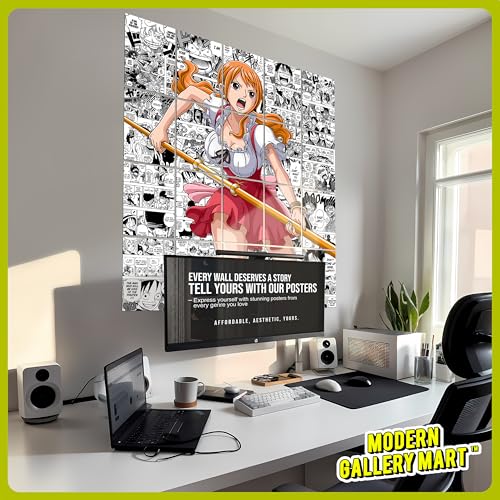 Image of Pack of 20 One Piece Nami Manga Poster | A4 Size Anime Wall Art (8.3 x 11.7 inch) | Manga Posters with Glue Dots | Anime Poster for Bedroom, Living Room, Office