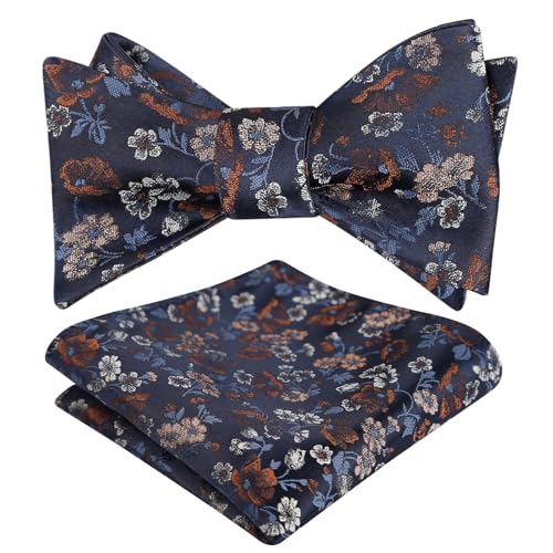 Image of Alizeal Mens 2pcs Floral Bow Tie Set