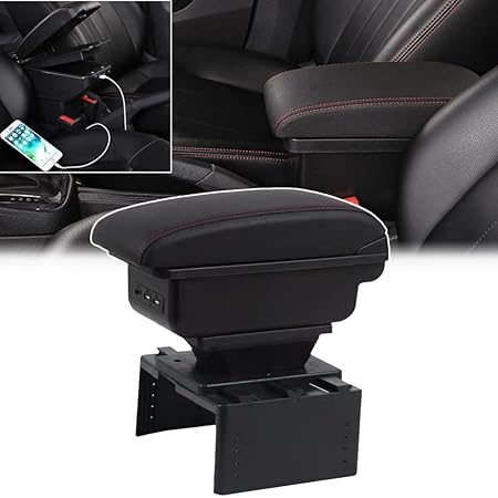 Amazon Akmsx 車用アームレスト 10 19cmに汎用 車内大容量収納ボック センターコンソールボックス Usb充電ポート付き 二層タイプ 小物入れ 車種専用設計 長距離運転最適 内装パーツ 普通車 軽自動車 レッドステッチ 車 バイク 車 バイク Amazon Akmsx 車用アームレスト 10 19cmに汎用 車内大容量収納ボック センターコンソールボックス Usb充電ポート付き 二層タイプ 小物入れ 車種専用設計 長距離運転最適 内装パーツ 普通車 軽自動車 レッドステッチ 車 バイク 車 バイク
