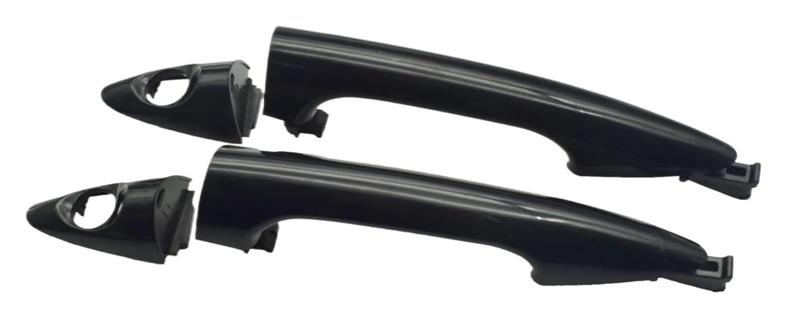 Asddllnn Front Pair 2 Keyhole Exterior Sliding Door Handle For Hyundai 2012-2015 Accent Gs Car Sliding Exterior Handle Side Loading Door Repair Auto Outside Front Rear(Front Pair 2 Keyhole)