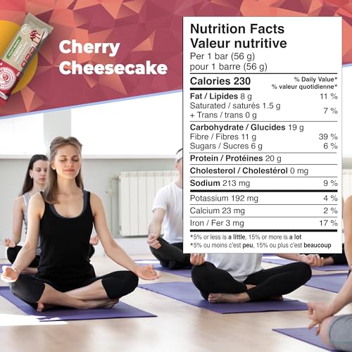Daryl's Bars Vegan Line Barra proteica sabor Cherry Cheesecake 2 uds miniatura 2