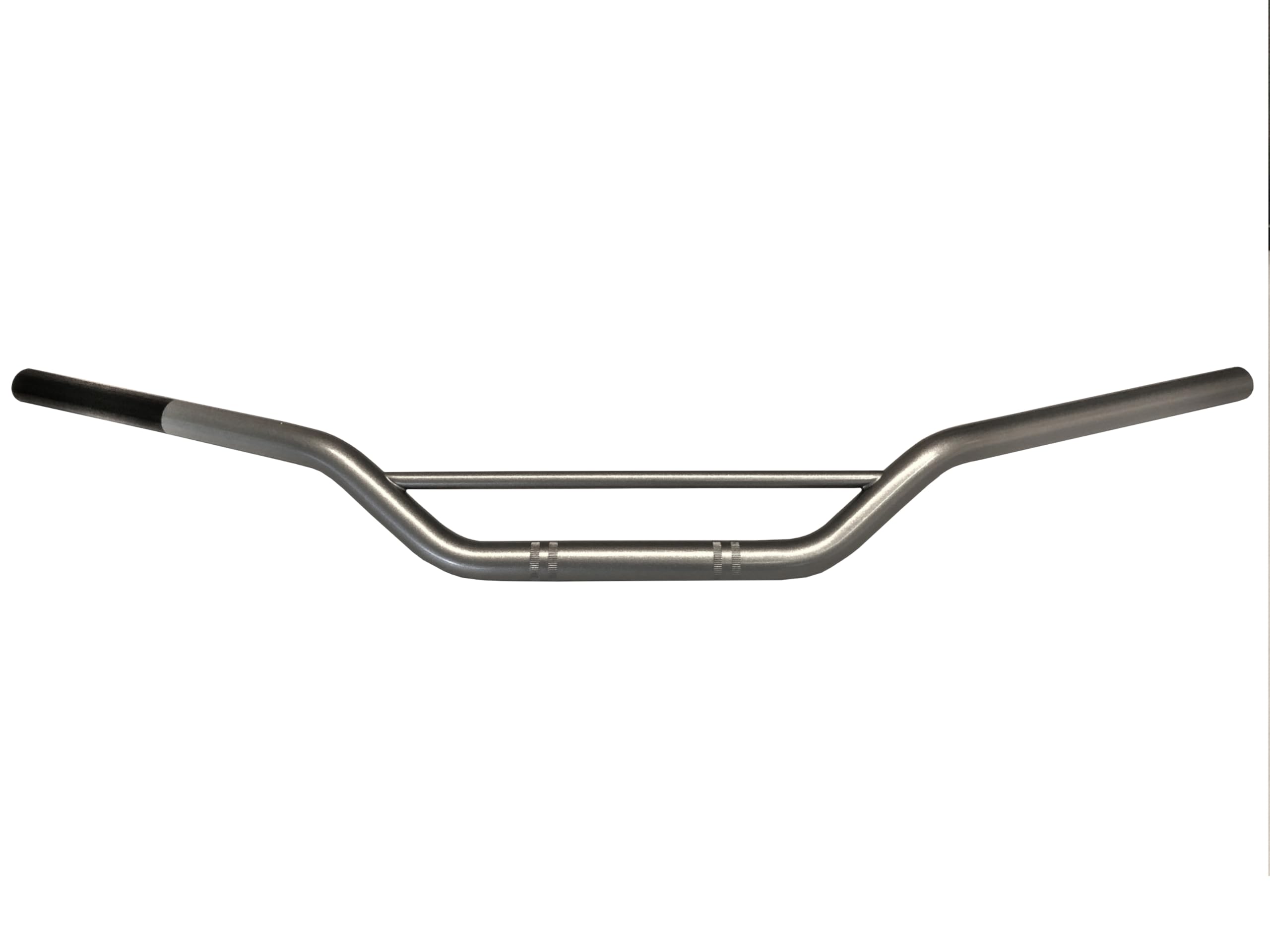 Accossato Guidon en acier pour moto/motocross/enduro, pli bas, 22 mm de diamètre-Silver