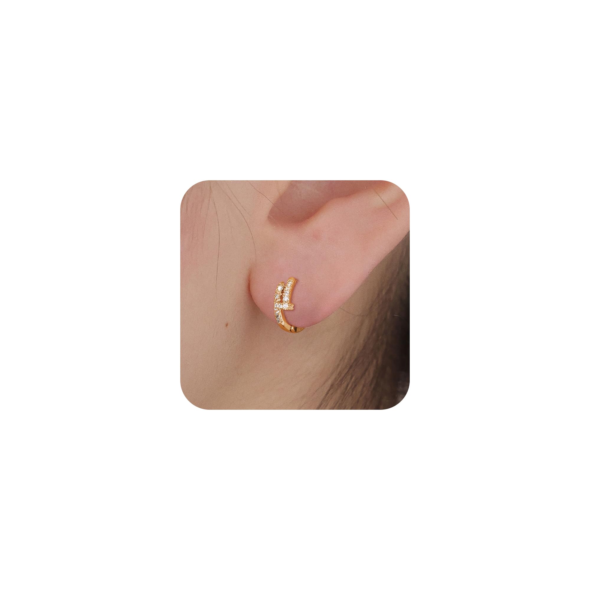 [Viromy]ピアス レディース フープピアス リングピアス つけっぱなし 金…