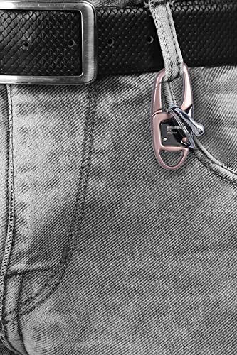 Image of Techpro Stainless Steel Keychain Heavy Duty Car Keychain For Men And Women (Brown)