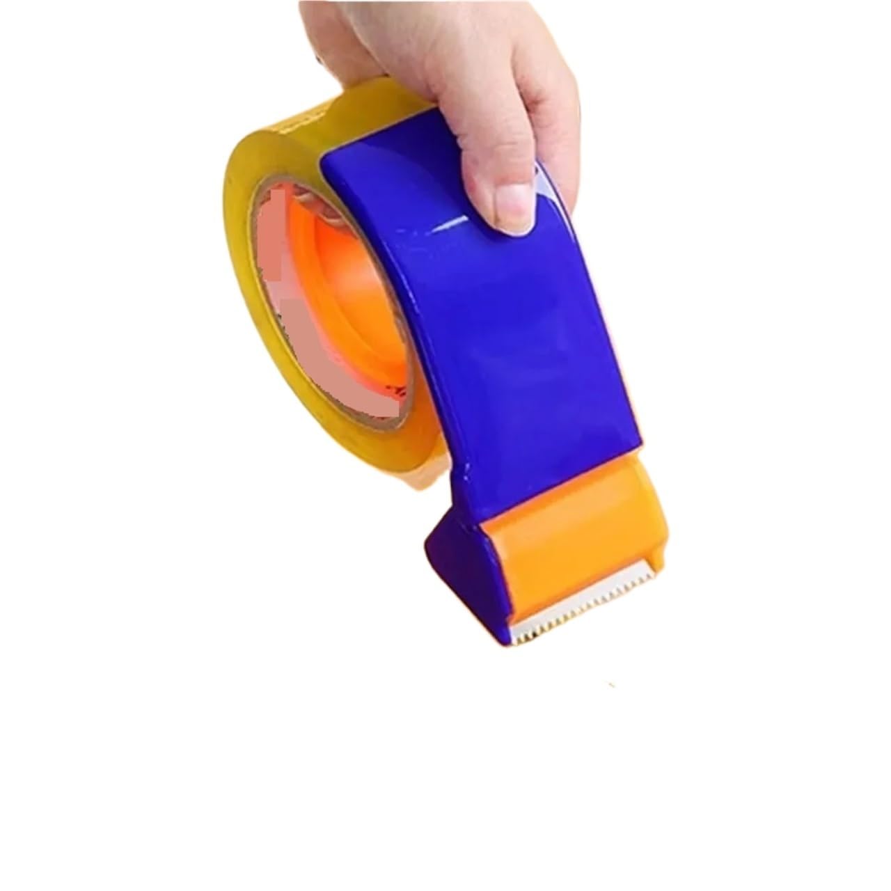 asdchZen Tape Dispenser Plastic Sealing Packer Packaging Parcel 48Mm Width Roller Cutter Holder Manual Packing Machine Easy Even Cutting (48Mm 1Pc)