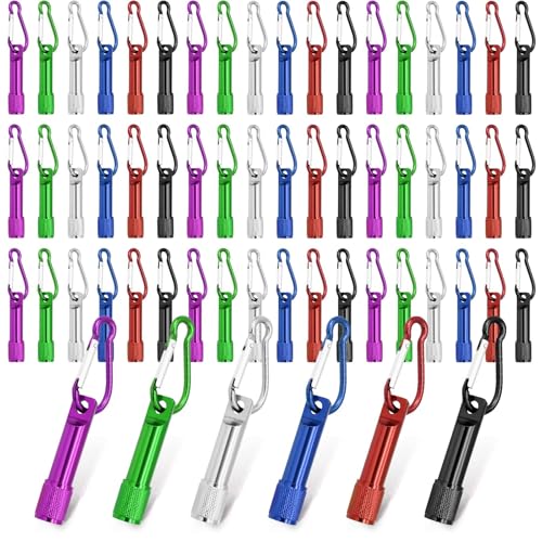 Mini porte-clés LED ultra lumineux lot de 60 lampes compactes d'urgence