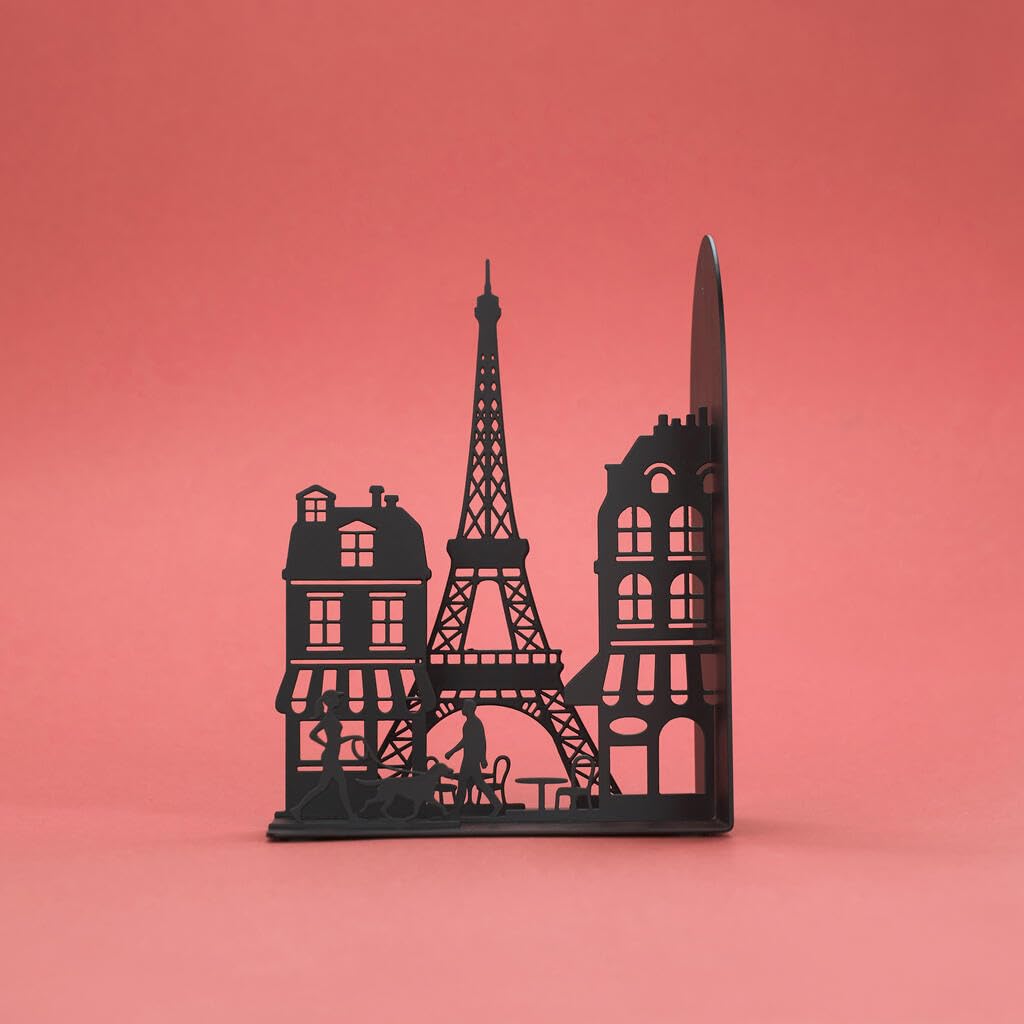 Balvi Sujetalibros Paris Color Negro Resistente y Antideslizante Metal — view 6