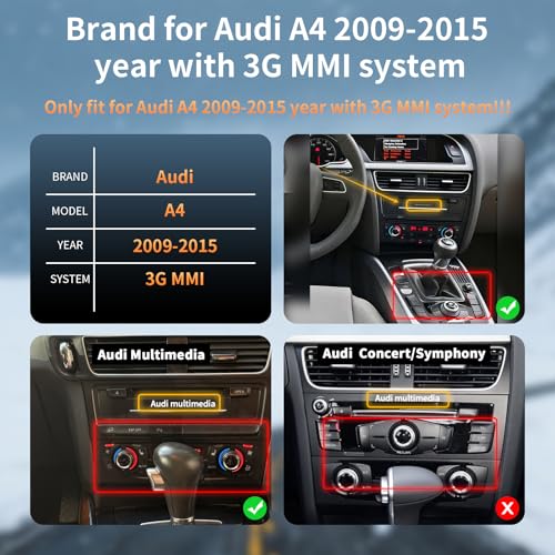 Pantalla táctil 8.9 pulgadas para Audi A4 2009-2015 miniatura 4