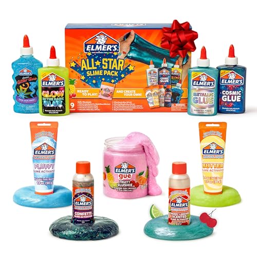 Elmer’s All-Star Slime Kit, Includes Liquid Glue Activator and Premade