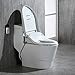 WOODBRIDGEE T-0008 Luxury Bidet Toilet, Elongated One Piece Toilet with Advanced Bidet Seat, Chair Height, Smart Toilet Seat with Temperature Controlled Wash Functions and Air Dryer