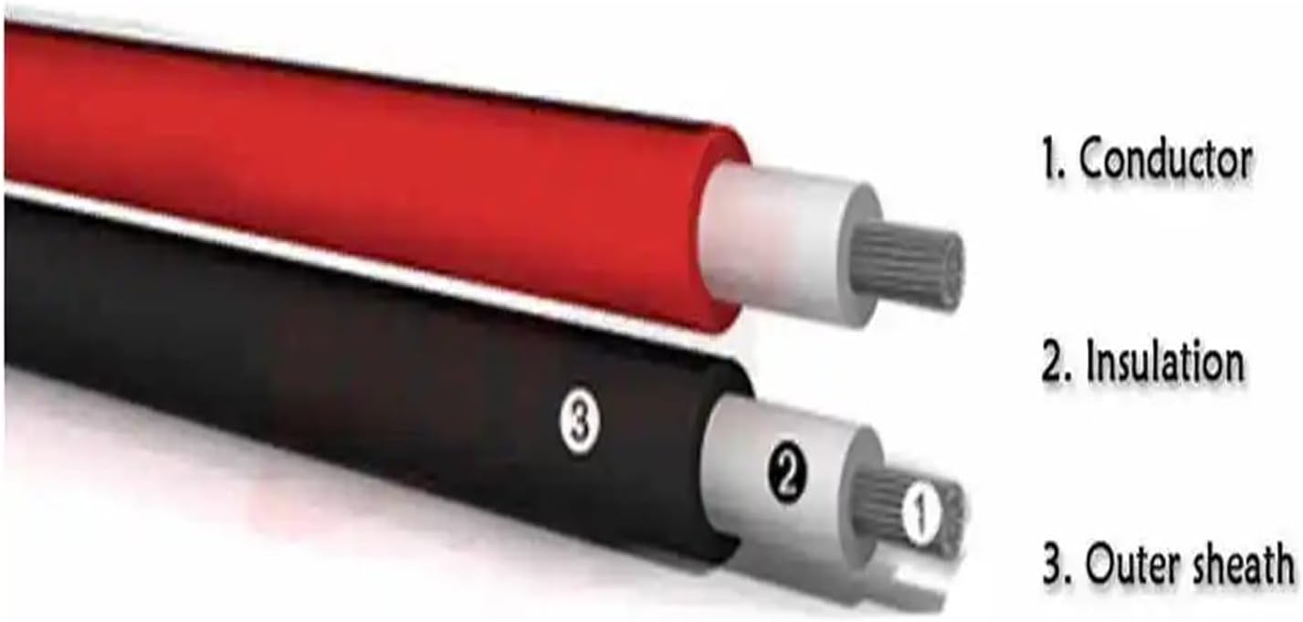 1 ペア赤黒ソーラー PV ワイヤー延長両端コネクタケーブル Assembly6/4/2.5 正方形 10/12/14 AWG オス