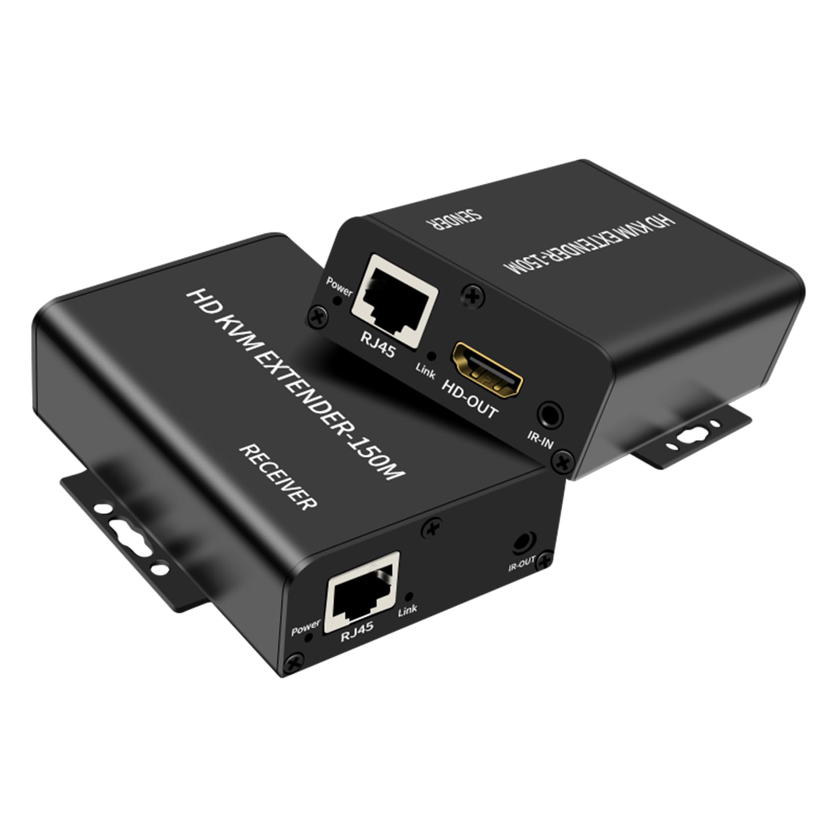 150M HDMI KVM Extender over Cat5e Cat6 1080P HDMI USB KVM 150M Extender Transmit with Loop out Support USB Keyboard Mouse Extension