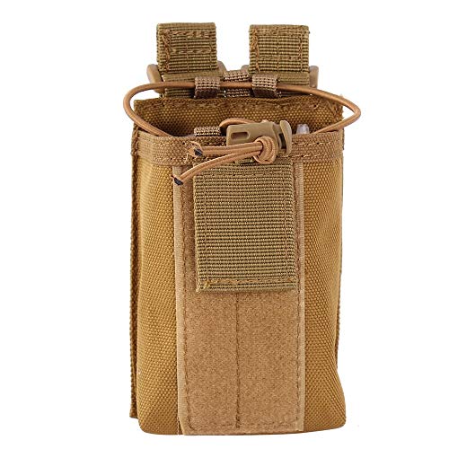 Pvnoocy Sac tactique Molle pour radio - Pour ceinture - Téléphone - Police - Support de radio - Étanche - Militaire - Police - Chasse - Nylon - Talkies - Support pour téléphone portable