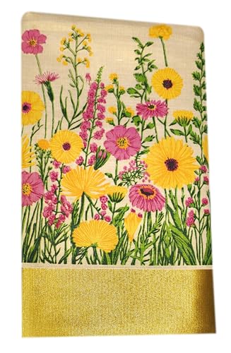 Image of Women's Mural Printed Kerala Gold Tissue Saree with Running Blouse Piece | Traditional South Indian Ethnic Saree for Festivals, Weddings & Special Occasions