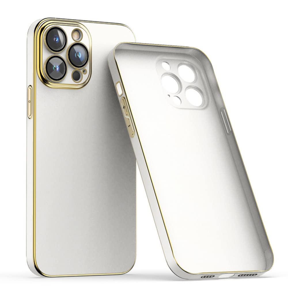 Coque iPhone 14 fine anti rayures protection fine 0.6mm beige