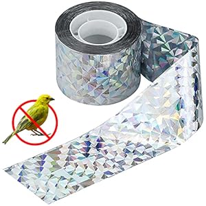 Rupeca 80 Metros x 4,8CM Cinta Repelente de Aves – Cinta Reflectante Aves – Reflectante a Doble Cara – Ahuyentador de Pajaros – Barrita Espantapajaros (1)
