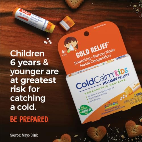 Boiron ColdCalm Kids Pellets for Relief of Common Cold Symptoms Such as Sneezing, Runny Nose, Sore Throat, and Nasal Congestion - 2 Count (160 Pellets) - image 4