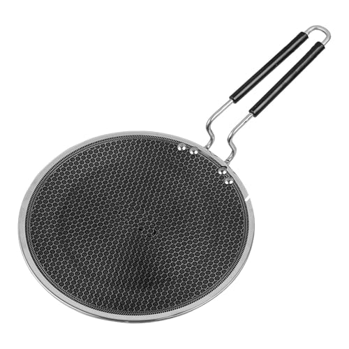 Nobel Triply Stainless Steel Crepe Pan,Tawa,Roti,Nun, 25 cm Diameter, Honeycomb Pattern, Non-Stick,Scratch Resistant- Induction Friendly