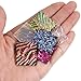 3 Bags /84g COE90 Dichroic Glass Scrap Assorted Fusible Glass Fusing Microwave kiln Glass for Jewelry Making Supplies