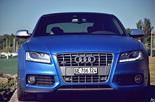 Matte Dark Blue Car Wrap Vinyl Roll With Air Release 3Mil-Vvivid8 (1Ft X 5Ft) #TOP2