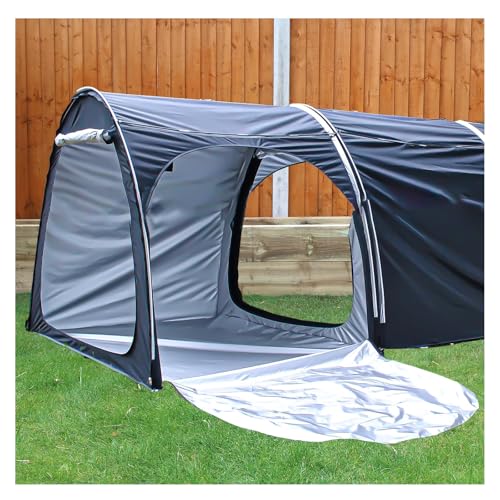 Fxiaobin Box Biciclette può Essere Giuntato Box Biciclette per 2/3/4/5 Biciclette Casetta da Giardino Box Moto,Black