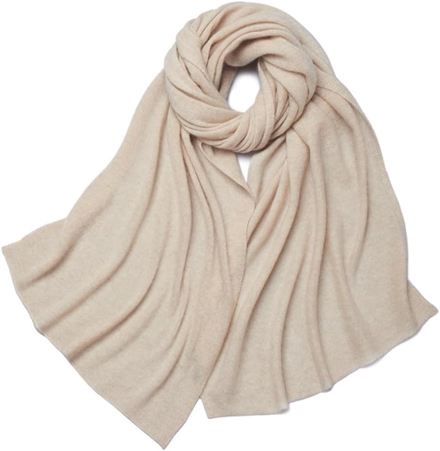 HBJWOV Cashmere scarf double-sided knitted versatile men's cashmere warm scarf
