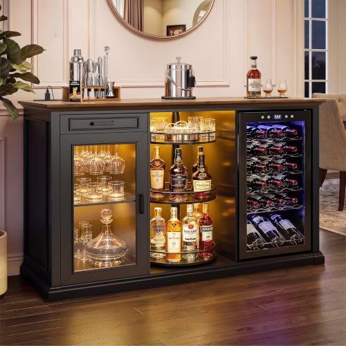 60.2-Inch Home Bar Cabinet