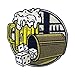 Produktbild Friday Night Patch zum Aufbügeln | Bier Patches, Würfel Bügelbild, Aufbügler, Saufen Aufnäher Finally Home