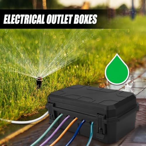 Housse de rallonge extérieure étanche et grande boîte électrique de protection noire - 7