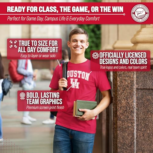 Image of NCAA Gameday Cotton T-Shirt for Men and Women | Officially Licensed NCAA Tee - Preshrunk Ring-Spun Cotton - Screen-Printed Team Logo