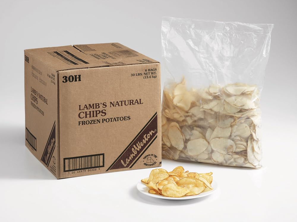 Lamb Weston Natural Potato Chips Fry, 5 Pound -- 6 per case.